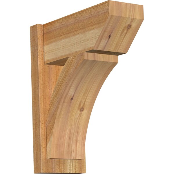 Ekena Millwork Thorton Slat Rough Sawn Outlooker, Western Red Cedar, 8"W x 18"D x 22"H OUT08X18X22THR06RWR - main